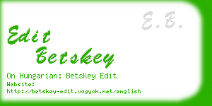 edit betskey business card